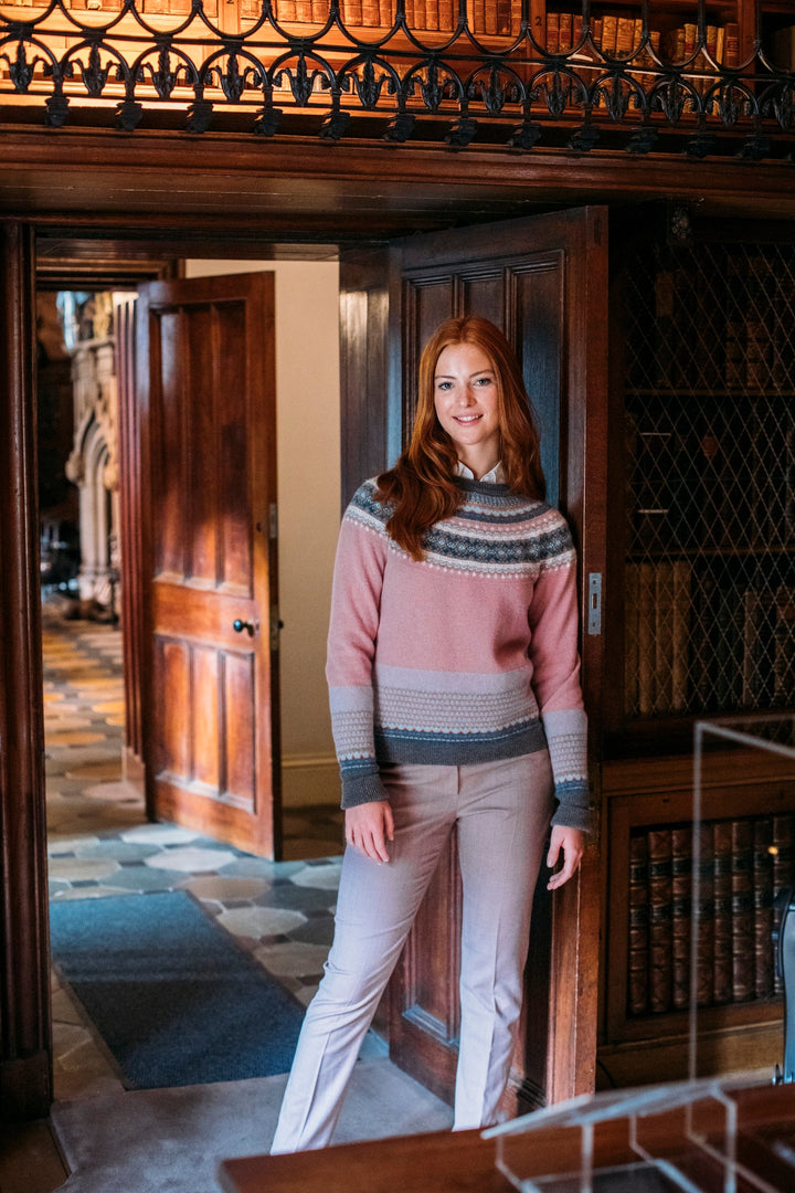 Eribé Pullover Alpine Sweater Vintage Pink bei Nauli and Stories