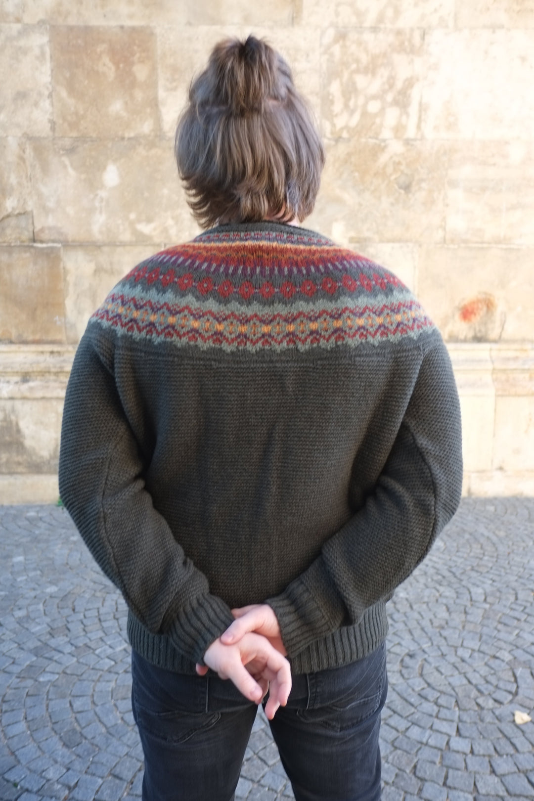Éribe Pullover Herrenpullover aus reiner Wolle - Stonybrek Sweater Maple Leaf