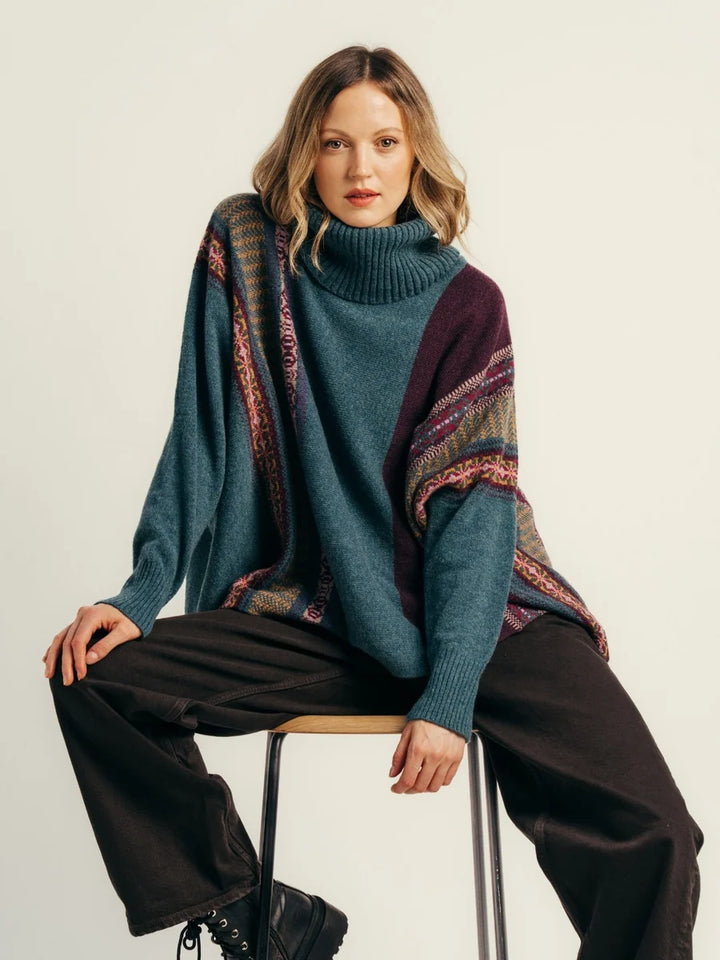 Eribé Pullover Montrose Cowl Sweater (P4332) (Hunter) bei Nauli and Stories