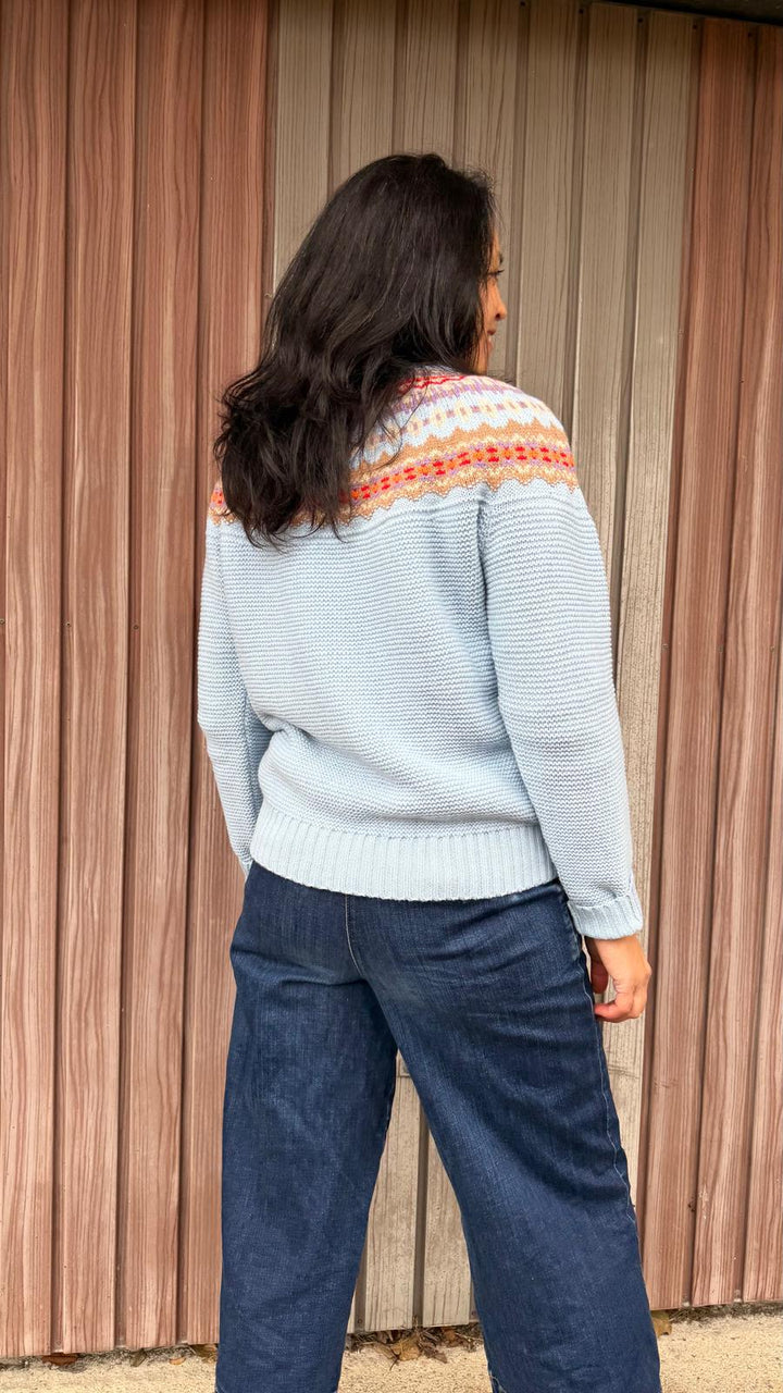 Eribé Pullover Stoneybrek Sweater Cornflower bei Nauli and Stories