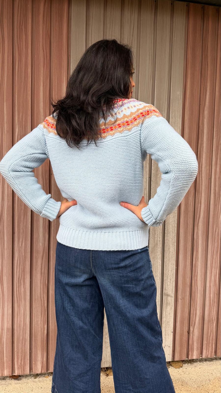 Eribé Pullover Stoneybrek Sweater Cornflower bei Nauli and Stories