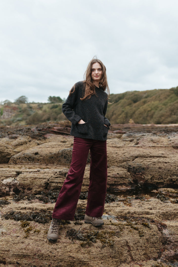 Eribé Pullover Tweed Nep Sweater (P4354) (XS, Gravel) bei Nauli and Stories