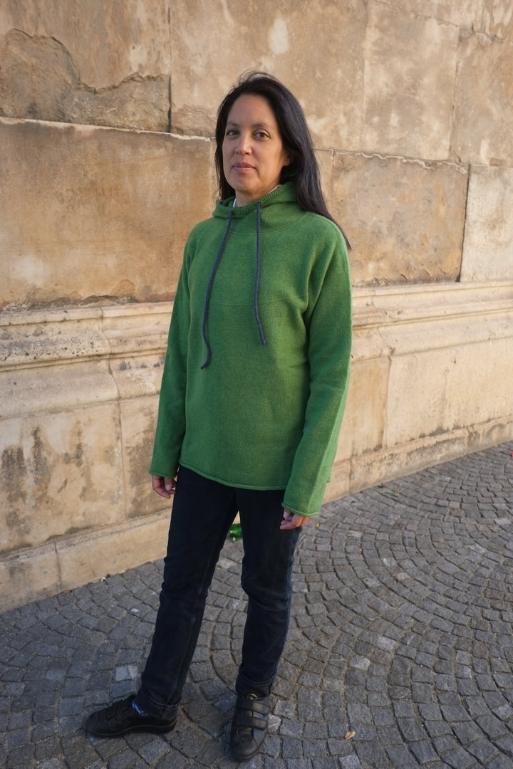 Éribe Pullover Unisex- Pullover Corry mit Kapuze Watercress