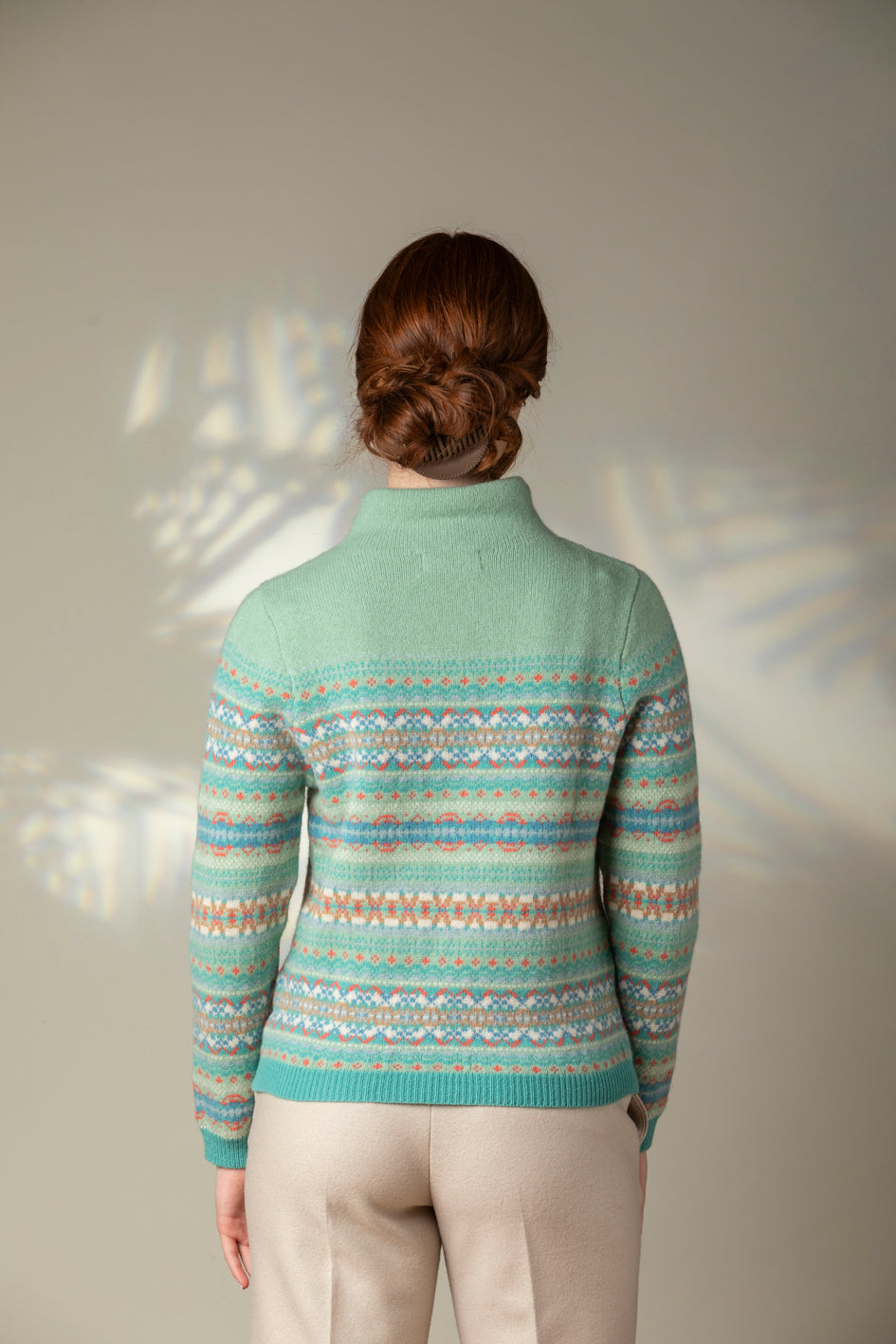 Éribe Pullover Winterpullover Kinross High Neck Sweater Opal