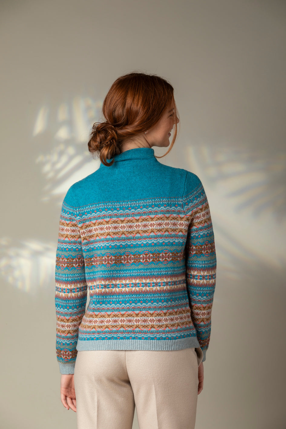 Éribe Pullover Winterpullover Kinross High Neck Sweater Topaz