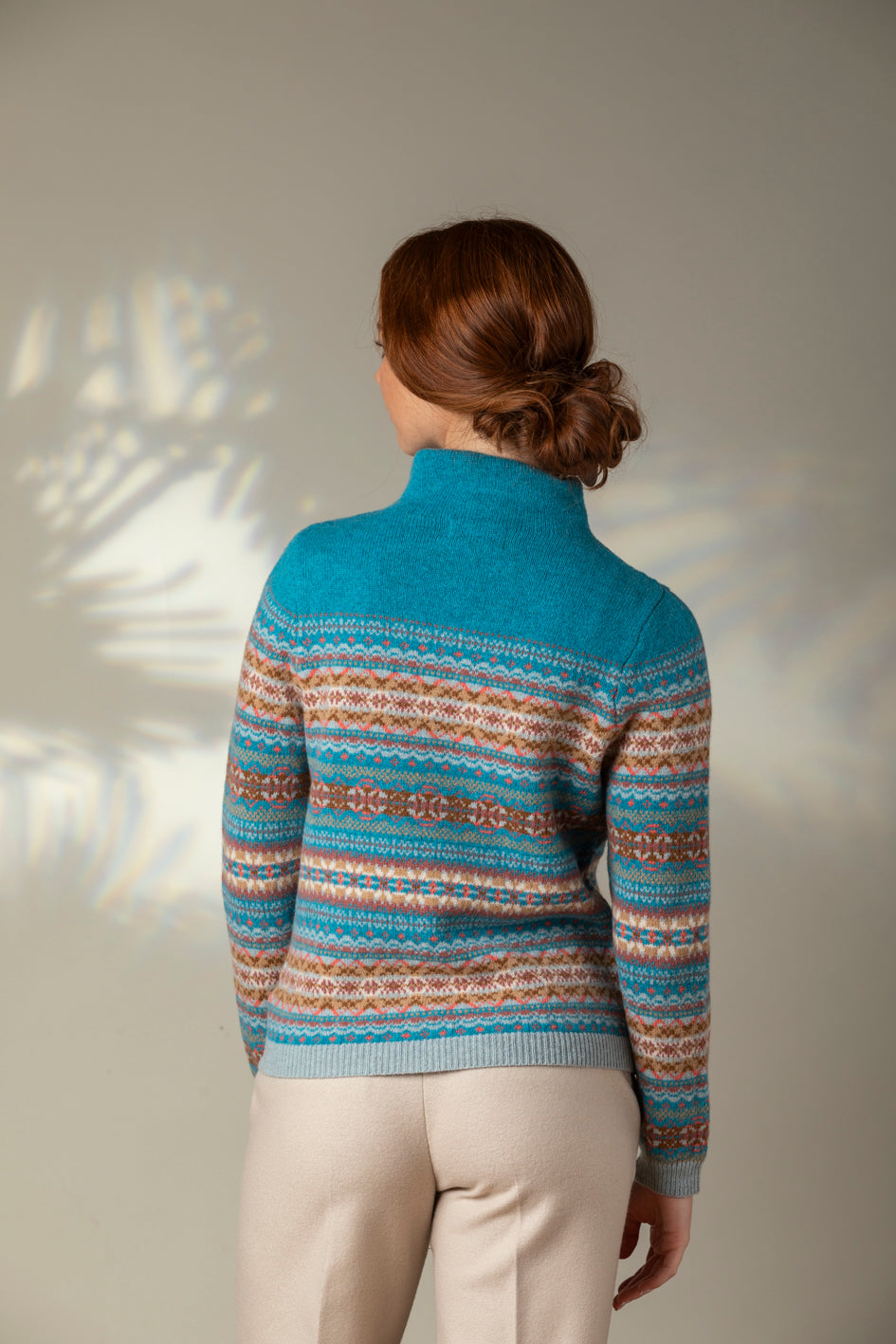 Éribe Pullover Winterpullover Kinross High Neck Sweater Topaz