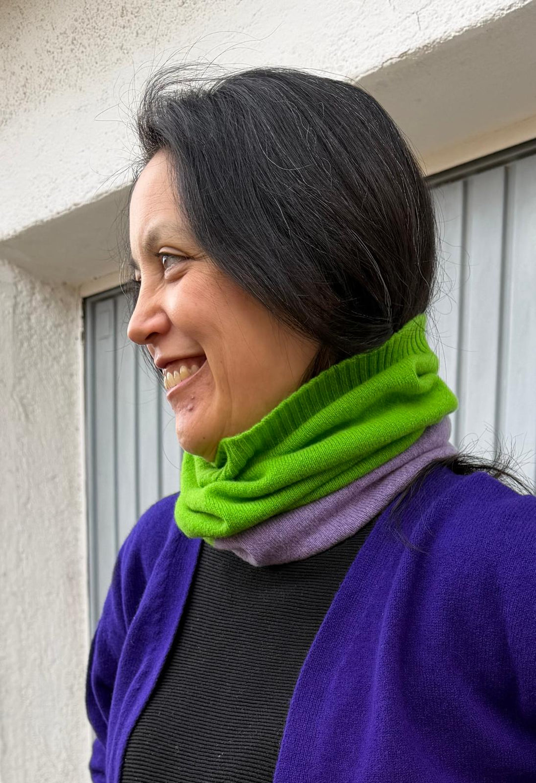 Eribé Schal Bowden Colour Block Snood Dahlia bei Nauli and Stories