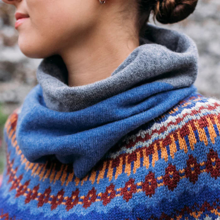 Eribé Schal Bowden Colour Block Snood Denim bei Nauli and Stories
