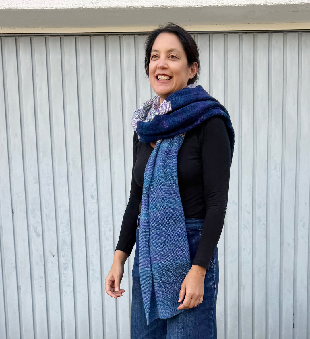 Eribé Schal Treeline Wrap | Classic | breiter Schal aus Lammwolle bei Nauli and Stories