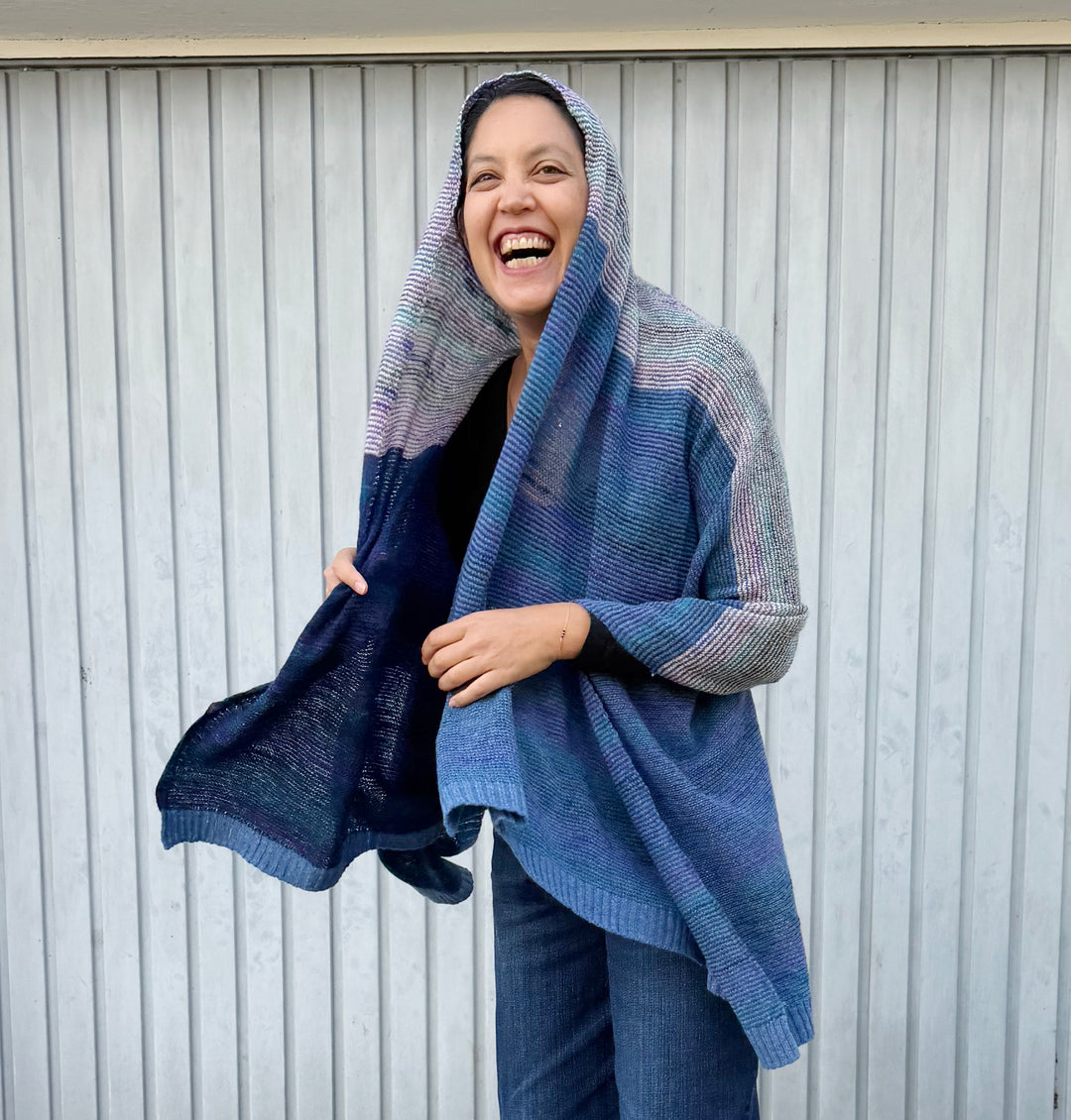 Eribé Schal Treeline Wrap | Classic | breiter Schal aus Lammwolle bei Nauli and Stories