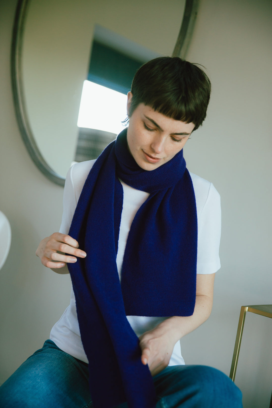 Eribé Schal Schal  aus Merinowolle | lilablau | Corry Scarf Nightfall bei Nauli and Stories