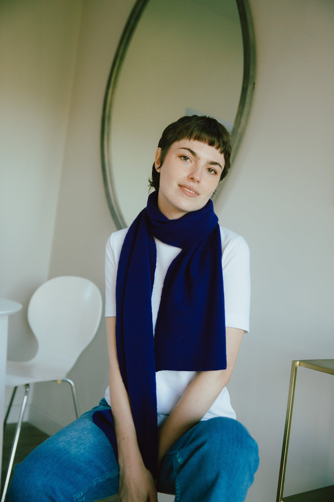 Eribé Schal Schal  aus Merinowolle | lilablau | Corry Scarf Nightfall bei Nauli and Stories