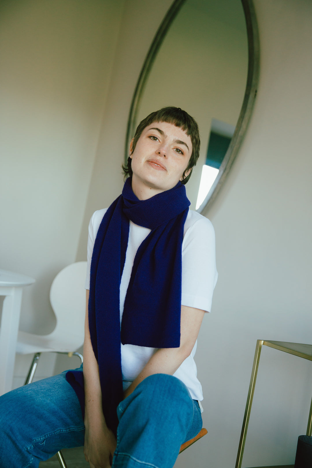 Eribé Schal Schal  aus Merinowolle | lilablau | Corry Scarf Nightfall bei Nauli and Stories