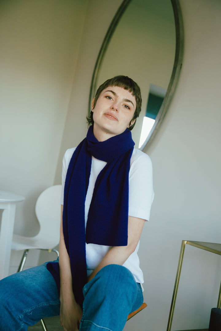 Eribé Schal Schal  aus Merinowolle | lilablau | Corry Scarf Nightfall bei Nauli and Stories