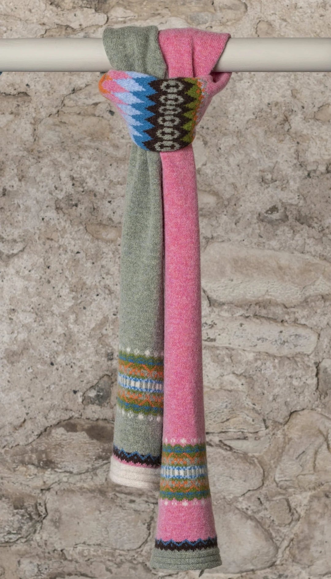 Éribe Schal Schal aus reiner Wolle - Alloa Pink Willow