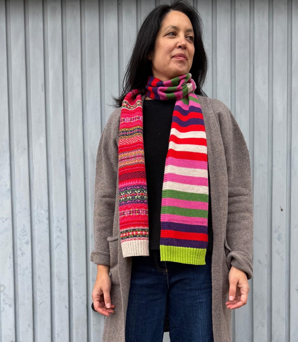 Eribé Schal Stobo Scarf Rosa bei Nauli and Stories