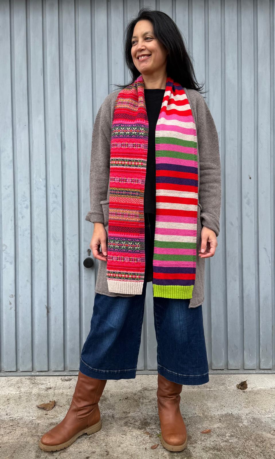 Eribé Schal Stobo Scarf Rosa bei Nauli and Stories