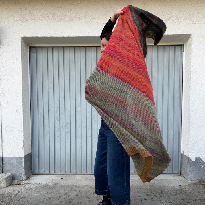 Eribé Schal Treeline Wrap | Breamar | breiter Schal aus Lammwolle und Kid Mohair bei Nauli and Stories