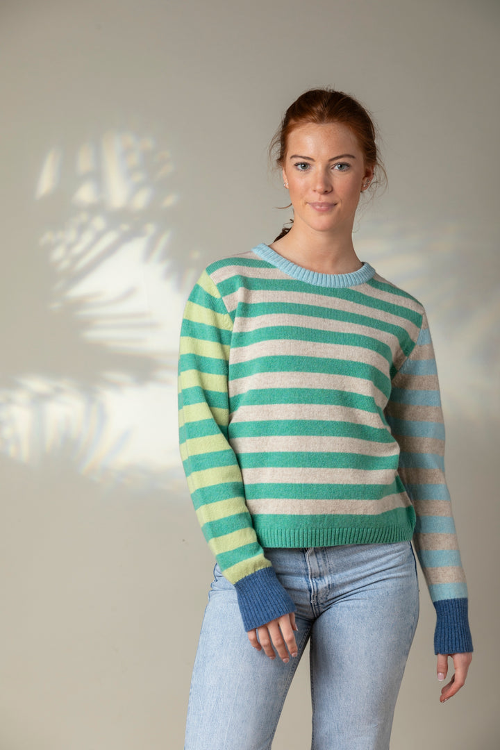 Éribe Stobo Stripe Sweater (reverseble) Calamine