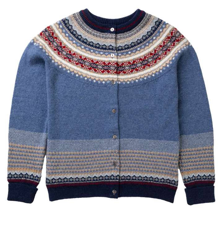 Eribé Strickjacke Alpine Cardigan Blue Morning bei Nauli and Stories