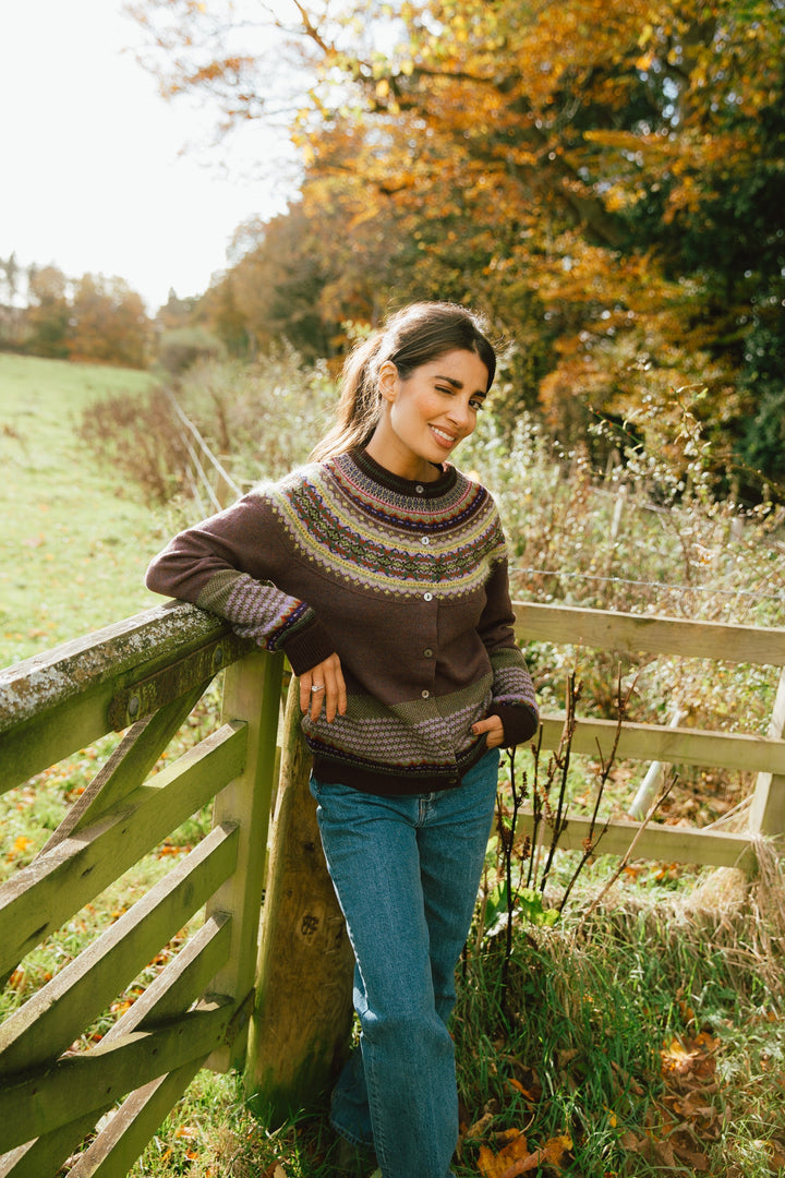 Eribé Strickjacke Alpine Cardigan Heather bei Nauli and Stories