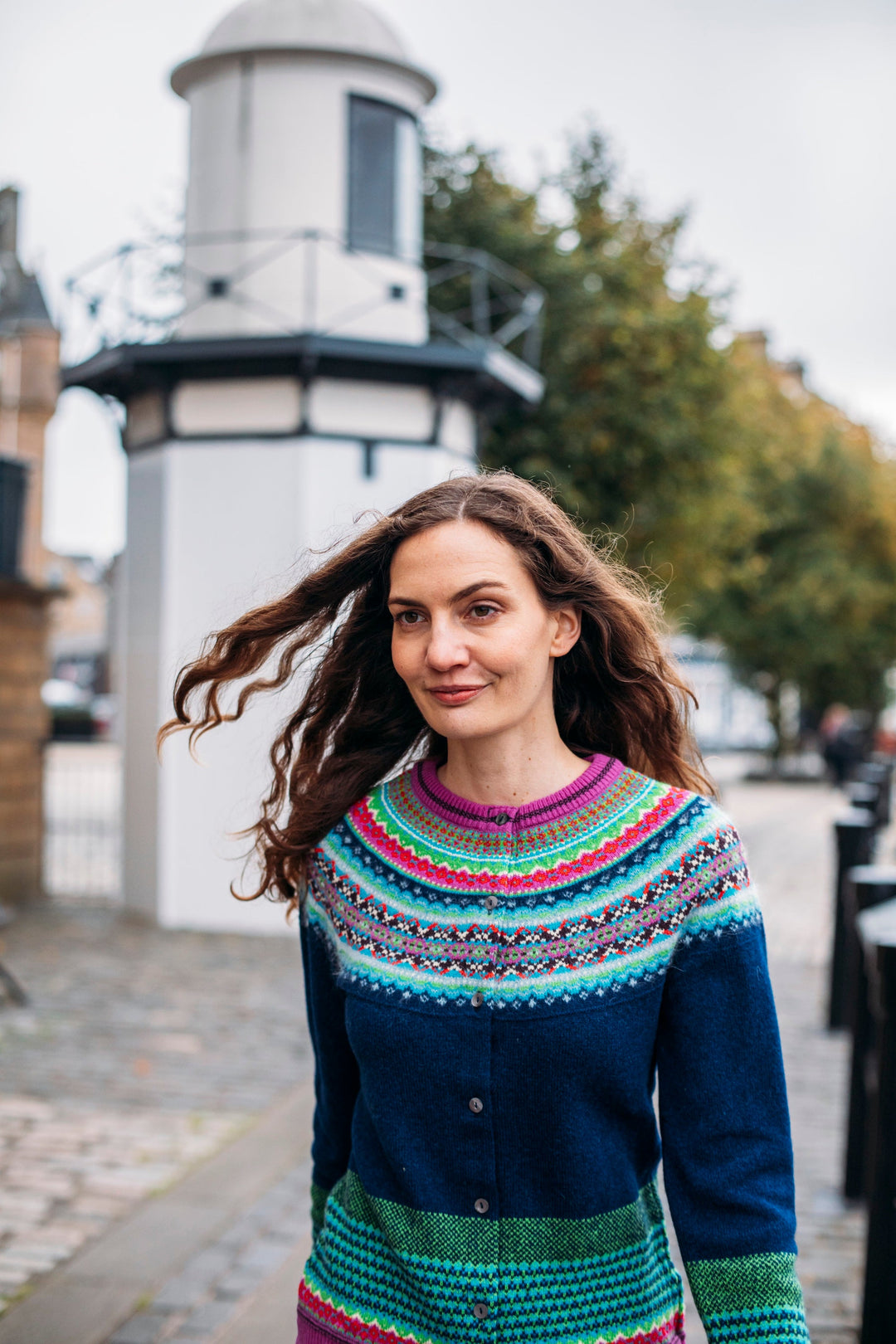 Eribé Strickjacke Alpine Cardigan Tango bei Nauli and Stories