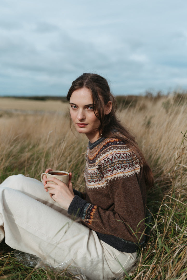 Eribé Strickjacke Alpine Short Cardigan Hazel bei Nauli and Stories
