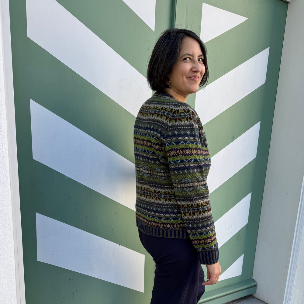 Eribé Strickjacke Kinross Cardigan Loden bei Nauli and Stories