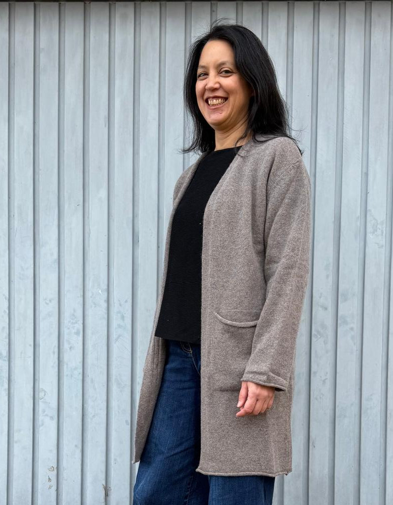 Eribé Strickmantel Strickmantel Corry Long Cardigan Vole bei Nauli and Stories