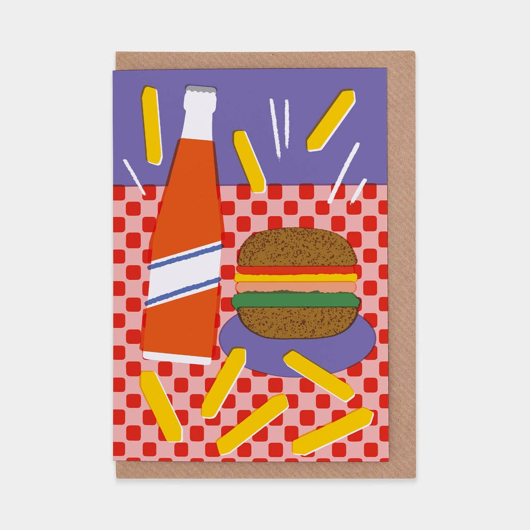 Evermade Grußkarte Grußkarte Burger & Fries