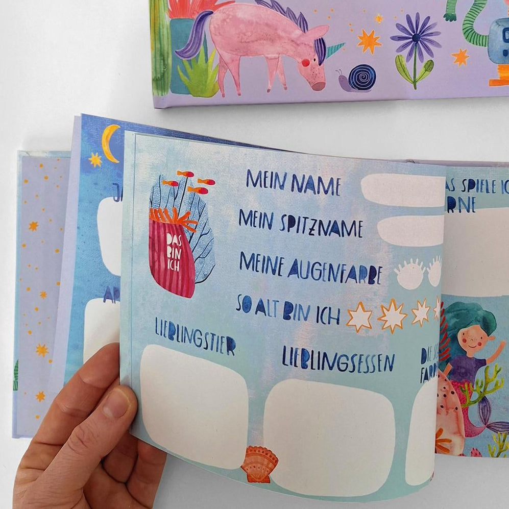 Frau Ottilie Erinnerungsbuch Kindergarten Freundebuch bei Nauli and Stories