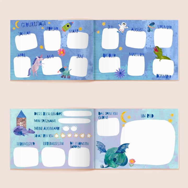 Frau Ottilie Erinnerungsbuch Kindergarten Freundebuch bei Nauli and Stories