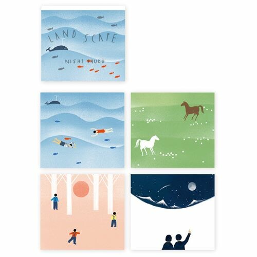 Furukawa Shiko Briefpapier Notizblock - Wal im Meer bei Nauli and Stories