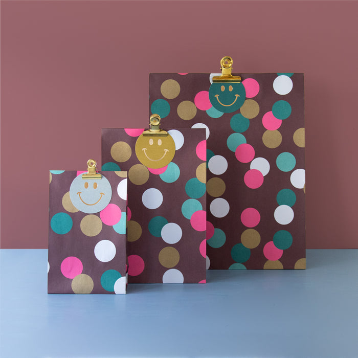 Geschenkverpackung Geschenktüten Geschenktüten Blockbodenbeutel - Riesenkonfetti