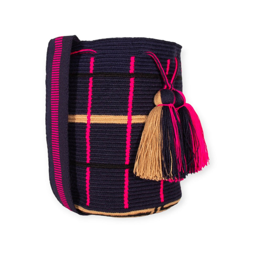 Guajii Cross Body Bag Stripe crossbody bag L | Navy