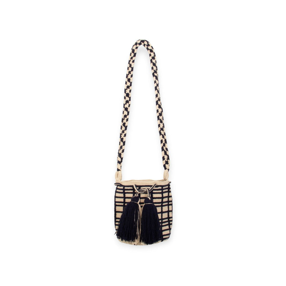 Guajii Cross Body Bag Stripe crossbody bag M | Black