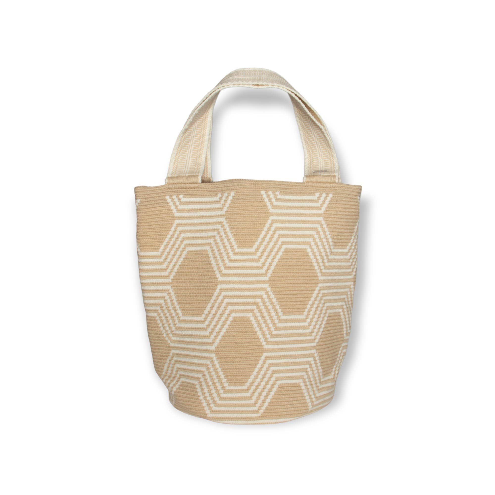 Geometric pattern handbag sale