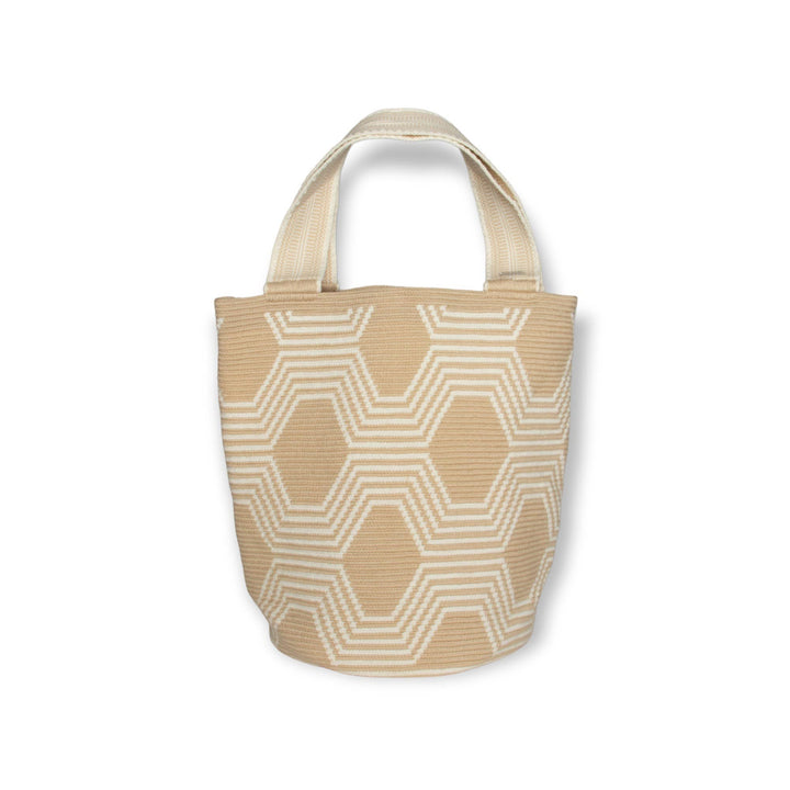 Guajii Tote Bag Geometric tote bag | Oat