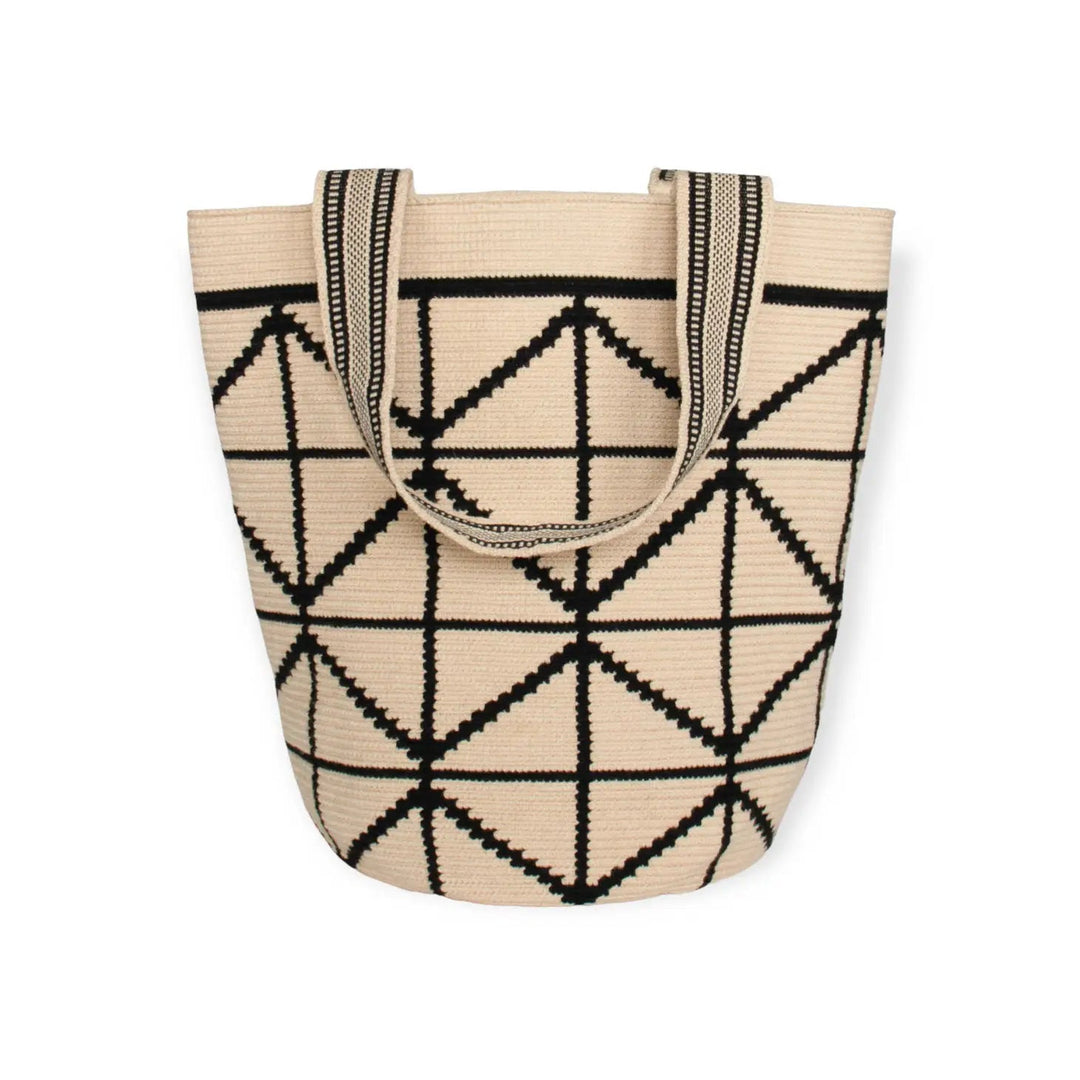 Guajii Tote Bag Geometric Tote Bag | Schwarz