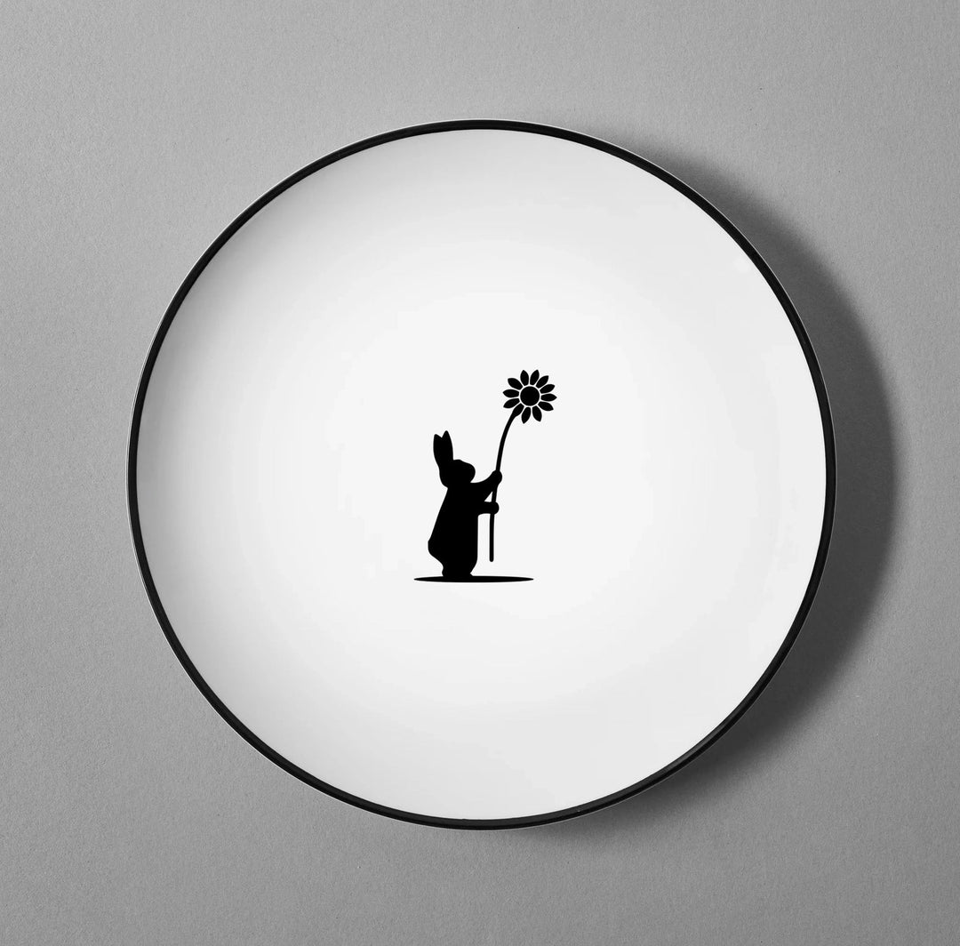 HAM by Jo Ham Teller Hasen Teller - Flower Rabbit Plate