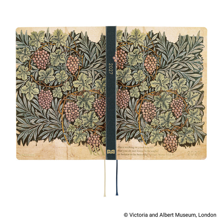 Hobonichi Kalender HON A5 The V&amp;A Series: Vine - 2027 bei Nauli and Stories