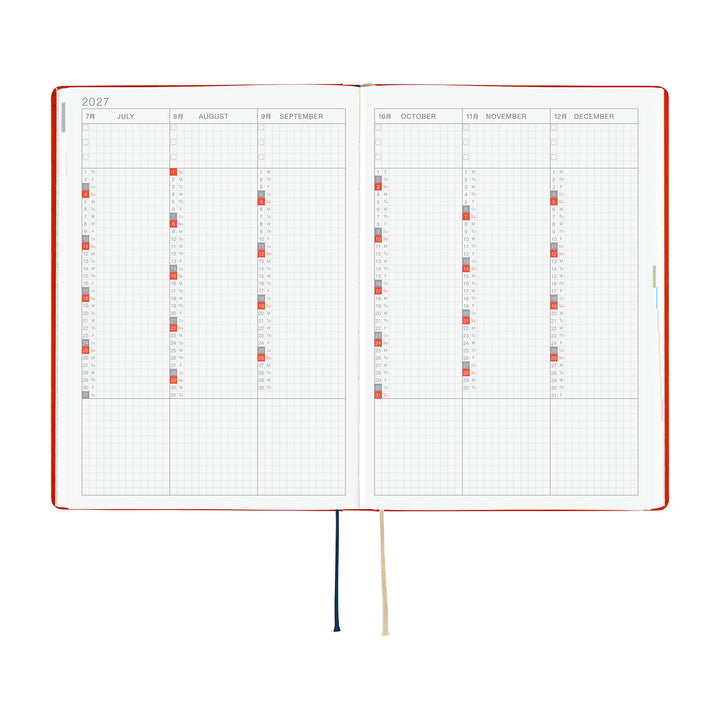 Hobonichi Kalender HON A5 Yumi Kitagishi: White Cat and Rabbit&