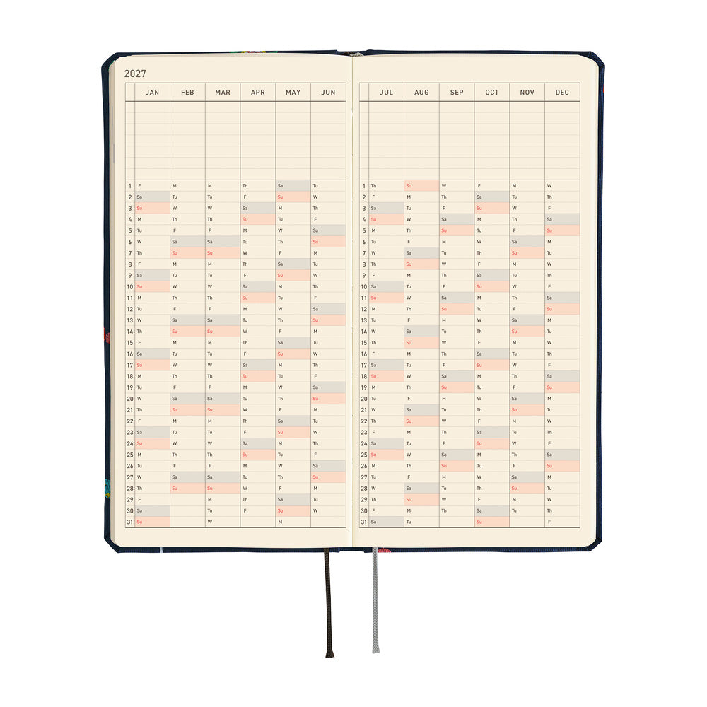 Hobonichi Kalender Weeks Bow &amp; Tie: Candy Dream - 2027 bei Nauli and Stories