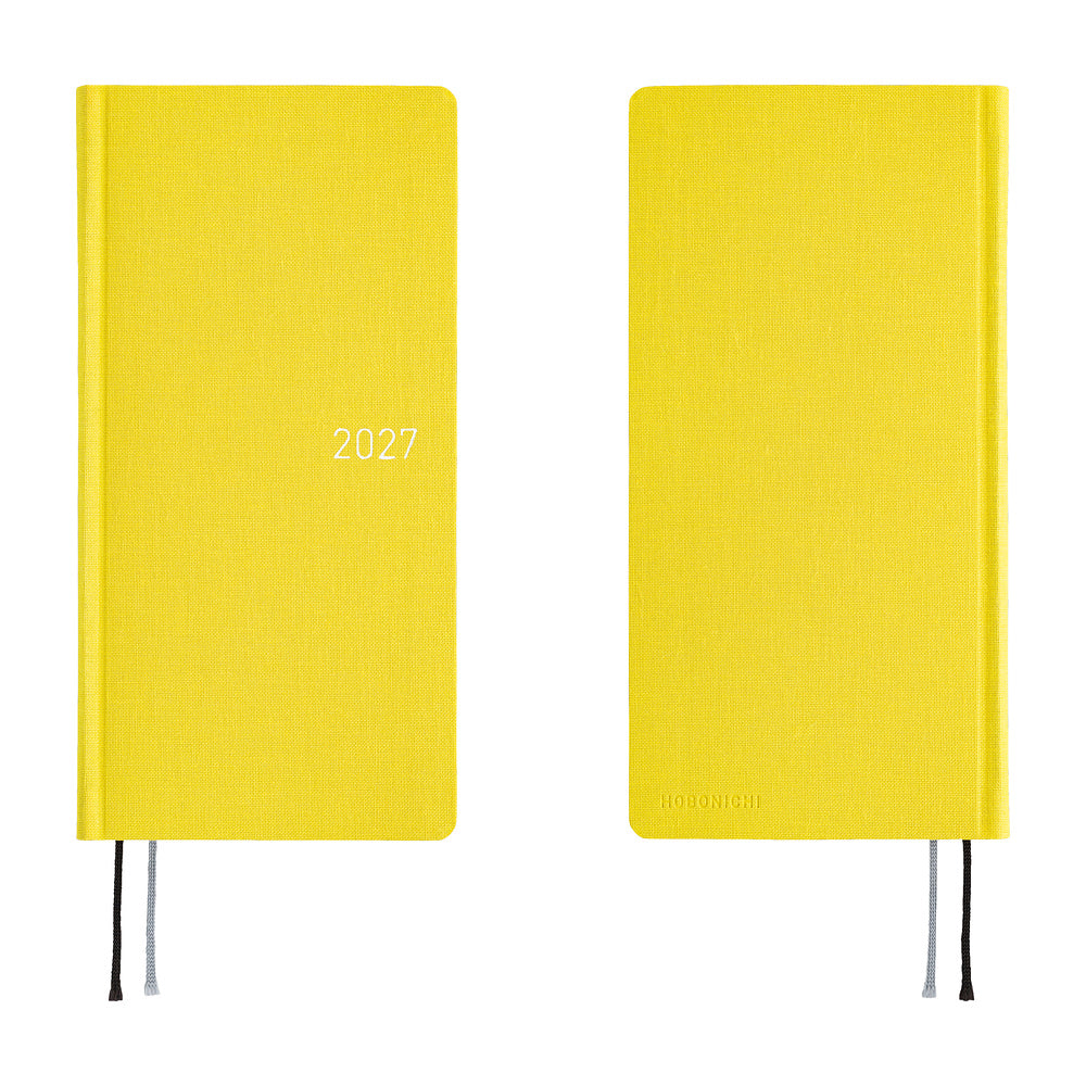 Hobonichi Kalender Weeks Colors: Canaria Yellow - 2027 bei Nauli and Stories