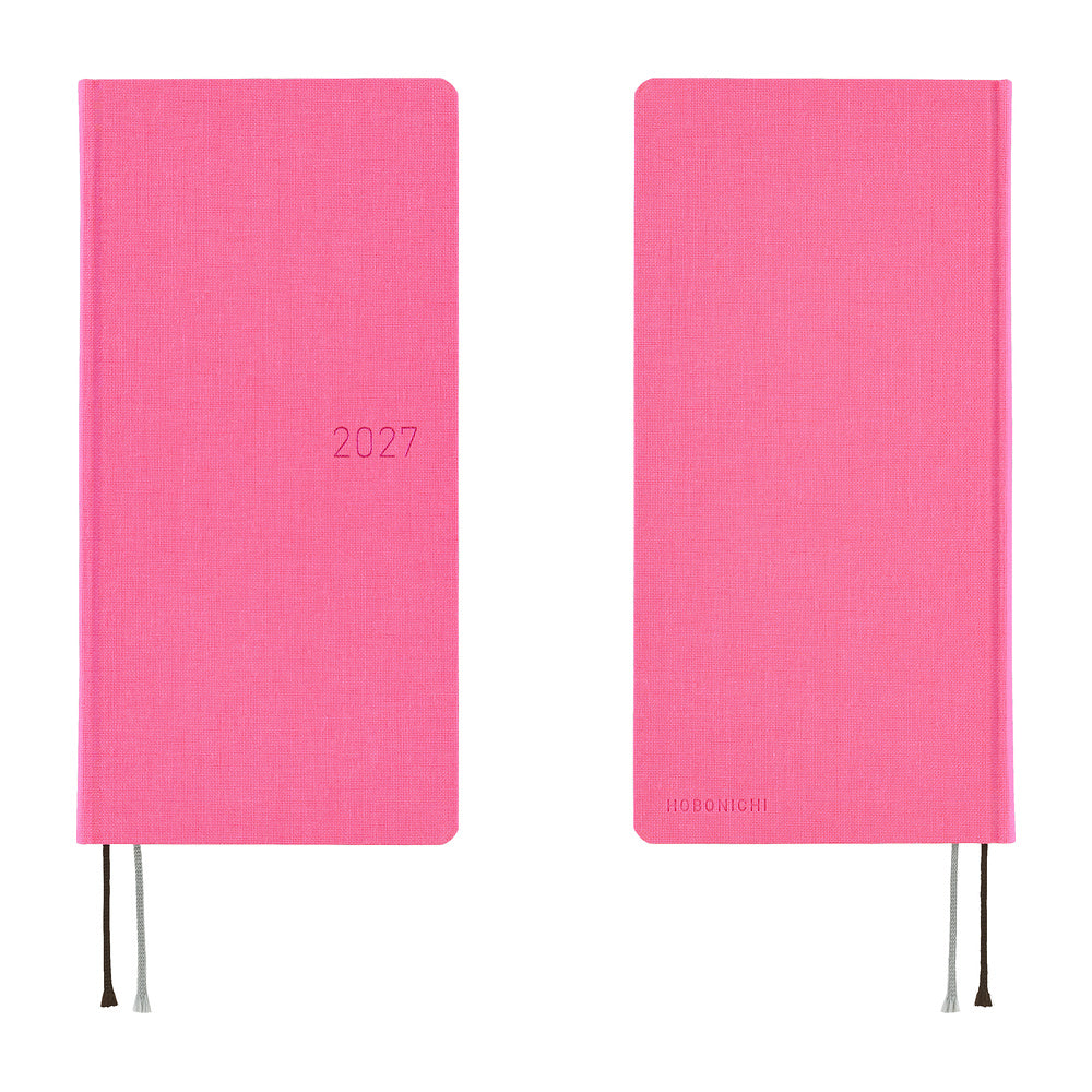 Hobonichi Kalender Weeks Colors: Pink Sapphire - 2027 bei Nauli and Stories