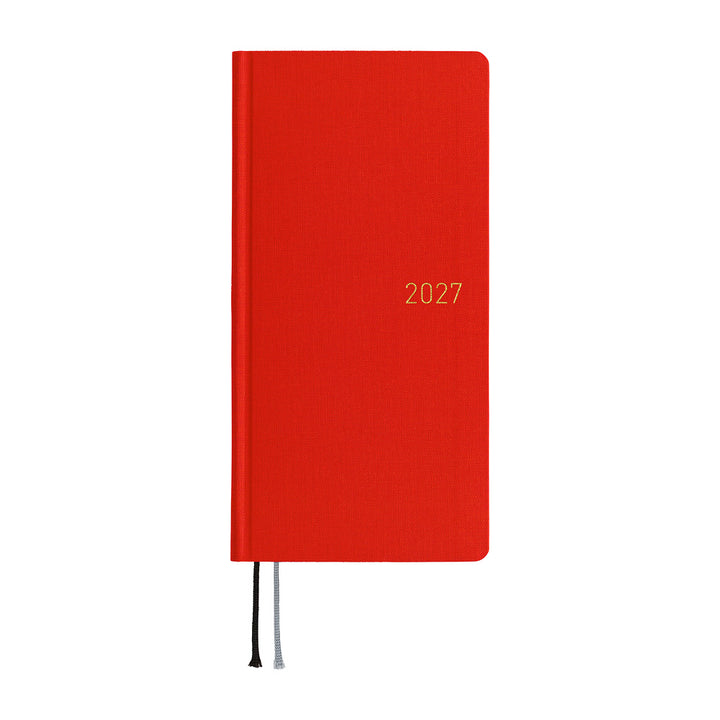 Hobonichi Kalender Weeks Colors: Poppy Red - 2027 bei Nauli and Stories