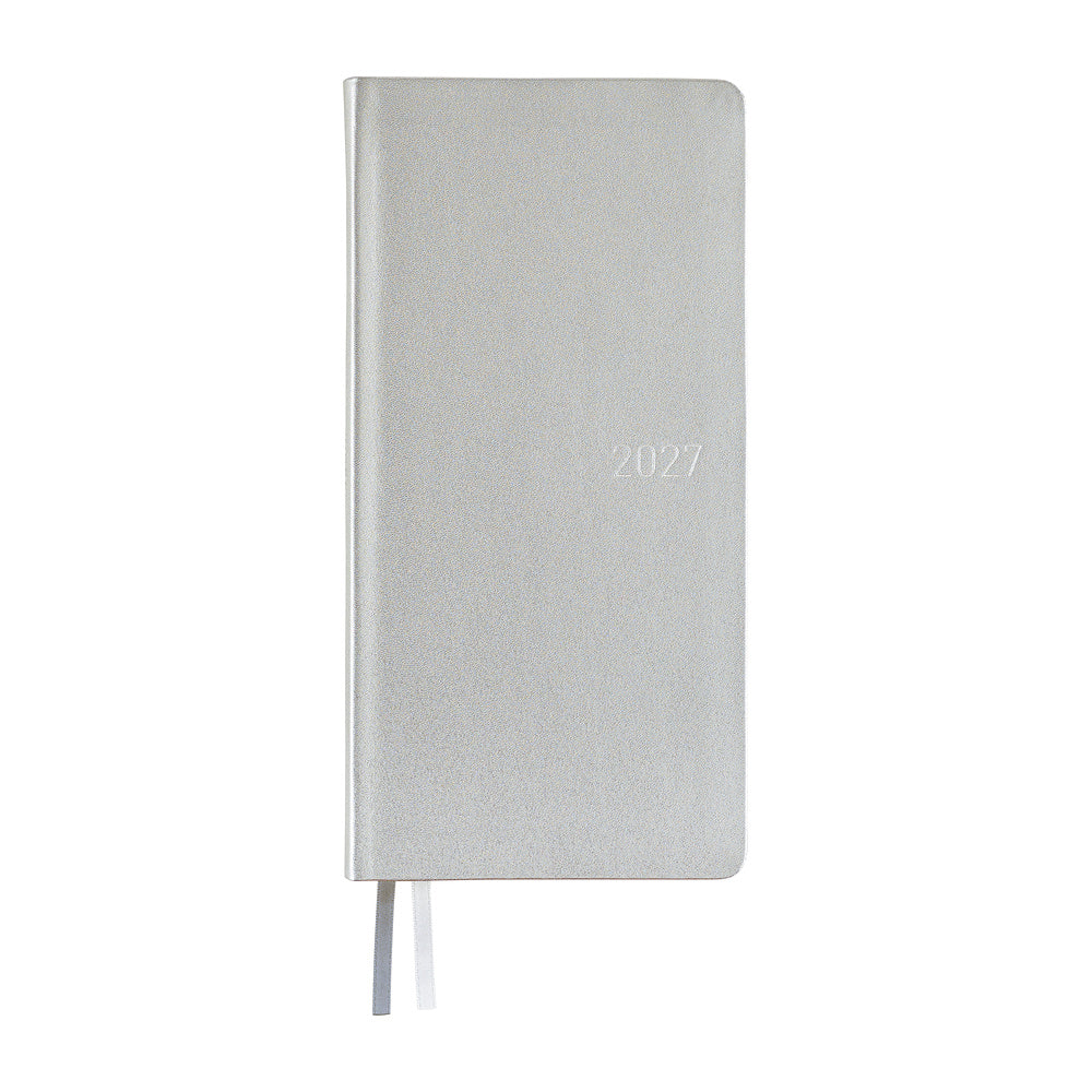 Hobonichi Kalender Weeks Leather: Noble Silver - 2027 bei Nauli and Stories