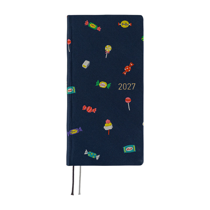 Hobonichi Kalender Weeks MEGA Bow &amp; Tie: Candy Dream - 2027 bei Nauli and Stories