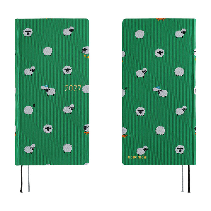 Hobonichi Kalender Weeks MEGA Bow &amp; Tie: Sheep Sheep Sheep - 2027 bei Nauli and Stories