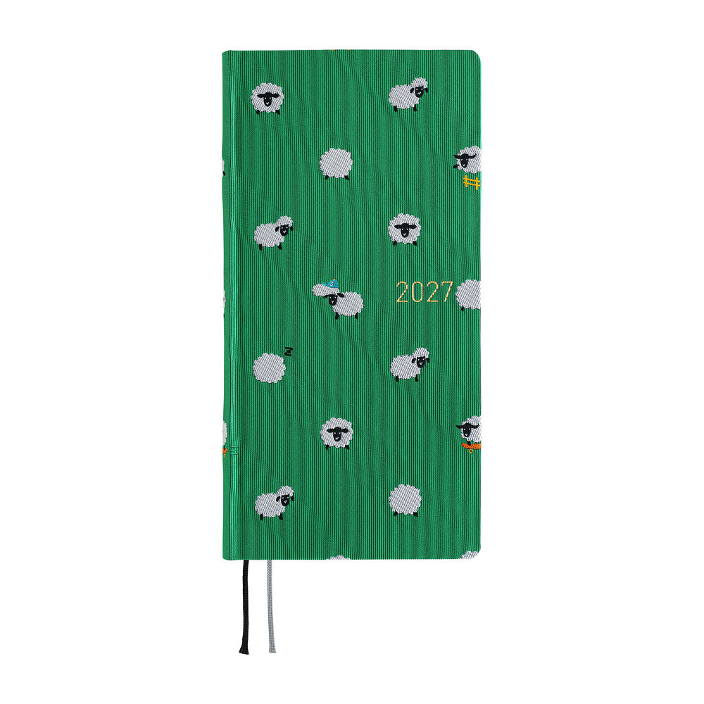 Hobonichi Kalender Weeks MEGA Bow &amp; Tie: Sheep Sheep Sheep - 2027 bei Nauli and Stories